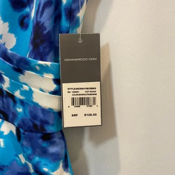 Donna Rocco Blue Floral Midi Dress - Picture 4 of 9